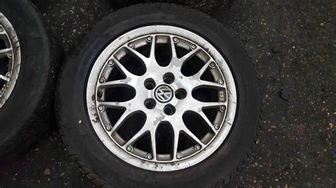 Volkswagen Golf Mk4 Bora 1997 2004 Bbs Alloy Wheels Set X4 16inch 1j0601025e Store Used