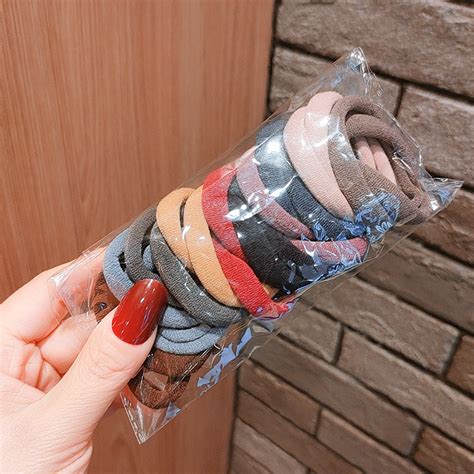 Combo dây thun vải cột tóc hot màu trơn giá rẻ CB Shopee Việt Nam