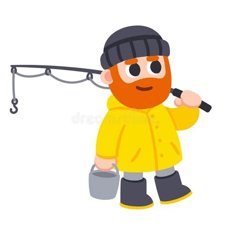 Fisherman Yellow Raincoat Stock Illustrations 41 Fisherman Yellow