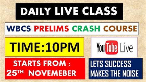 WBCS PRELIMS LIVE CLASS STRATEGY MOST IMPORTANT TOPIC FOR WBCS PRELIMS