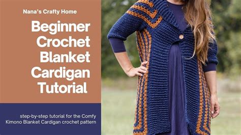 Blanket Cardigan Crochet Pattern Free Tutorial For A Beginner Friendly