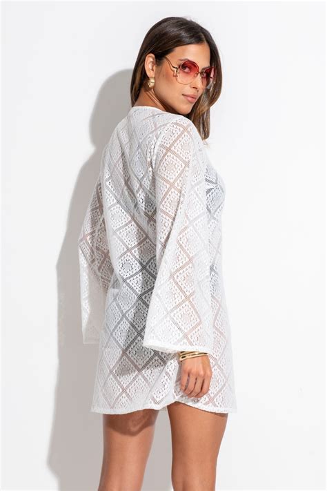 Buy Pour Moi Nude Crochet Lace Long Sleeve Beach Cover Ups From Next Norway