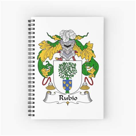 "Rubio Coat of Arms/ Rubio Family Crest" Spiral Notebook by ...