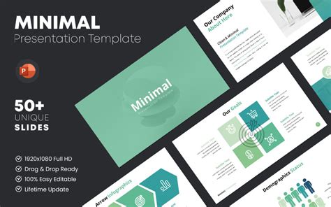 Minimal Powerpoint Pr Sentationsvorlage Templatemonster