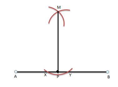 Constructing Perpendicular Lines - Step by Step Procedure