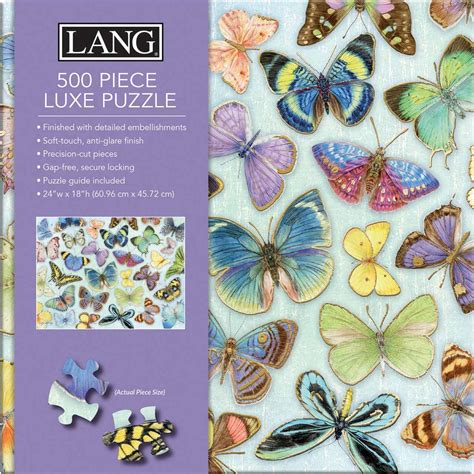 Butterflies Luxe 500 Pieces Lang Puzzle Warehouse