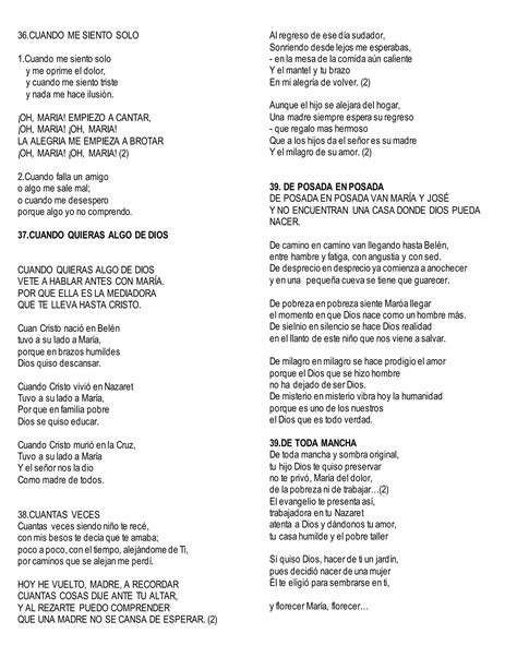 Cantos A Maria Sin Acordes Pdf