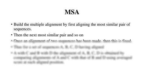 SOLUTION: Multiple sequence alignment - Studypool