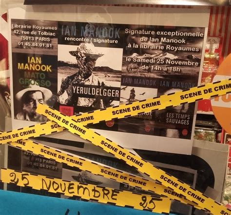 Dédicace Ian Manook en signature à la librairie Royaumes La