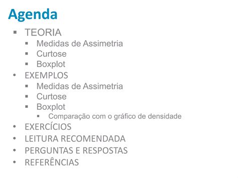 Estatística e Probabilidade 8 Medidas de Assimetria e Boxplot PPT