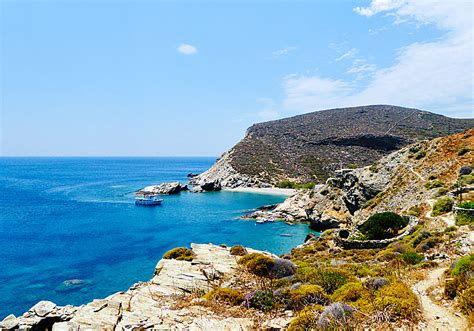 Hiking on Folegandros in the Cyclades.