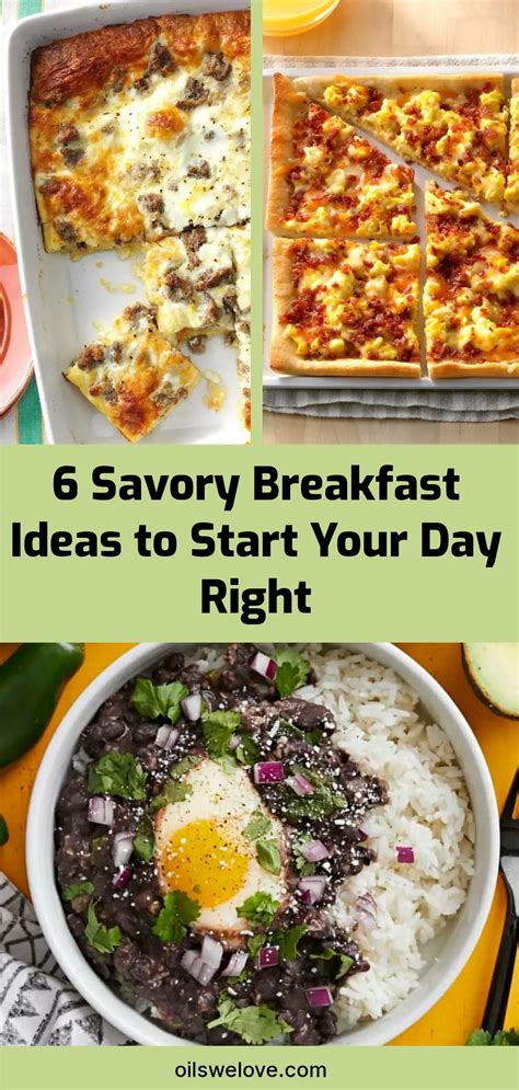 6 Savory Breakfast Ideas to Start Your Day Right | Oils we love