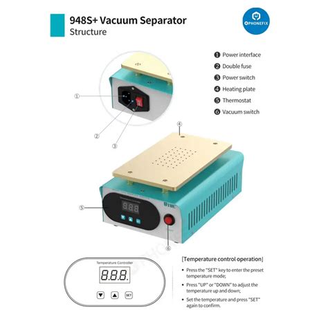 UYUE 948T S+ 7 inch LCD Screen Pre-heating Separator Machine