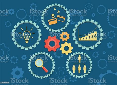 Vector Illustration Of Business Management Stock Illustration