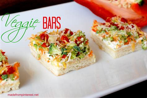 Veggie Bars Mandys Recipe Box