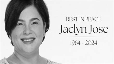 JACKLYN JOSE PUMANAW NA SA EDAD NA 59 Biglaan Lang Habang Sila Ay Nasa