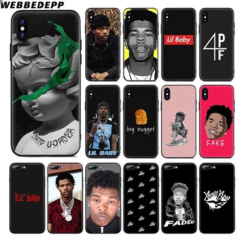 Webbedepp Lil Baby Rapper Soft Silicone Case For Apple Iphone Xr Xs Max