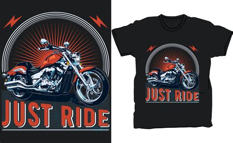 Vintage Motorcycle Printing For Clothing T Shirt Graphics Vectors T