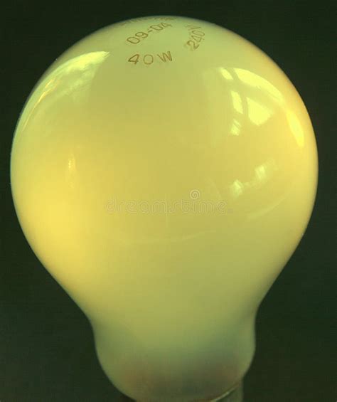 Yellow Bulb Stock Photo Image Of Filament Lightsource 81032