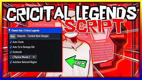 NEW Critical Legends Script 2023 Very OP YouTube