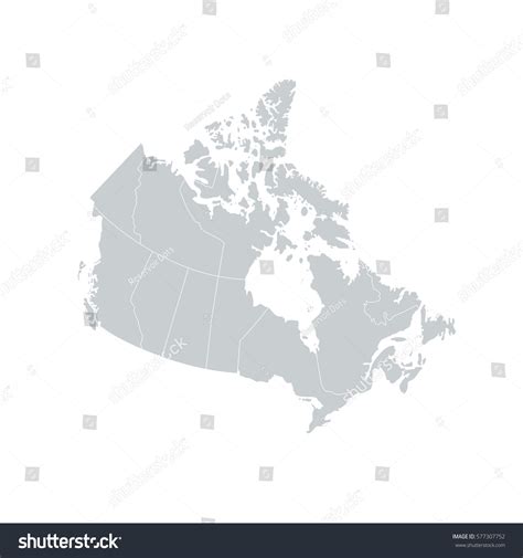 Canada Regions Map Stock Vector (Royalty Free) 577307752 | Shutterstock