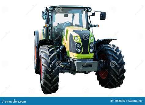 Modern jordbruks- traktor arkivfoto. Bild av motor, jordbruk - 116545322