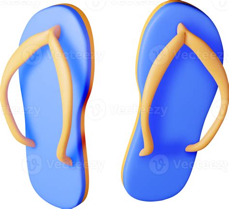 3d Beach Flip Flops 44764557 Png