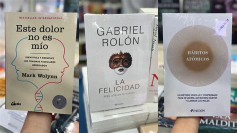 Este dolor no es mío La felicidad y Hábitos atómicos los libros más