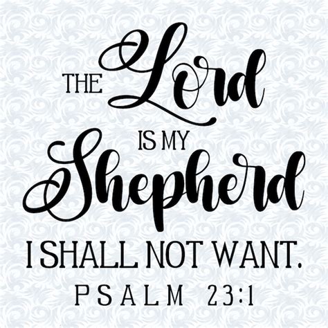 Psalm 23 1 The Lord Is My Shepherd Bible Verse Etsy