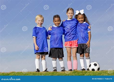 Kids Soccer Team Royalty-Free Stock Photo | CartoonDealer.com #70827045