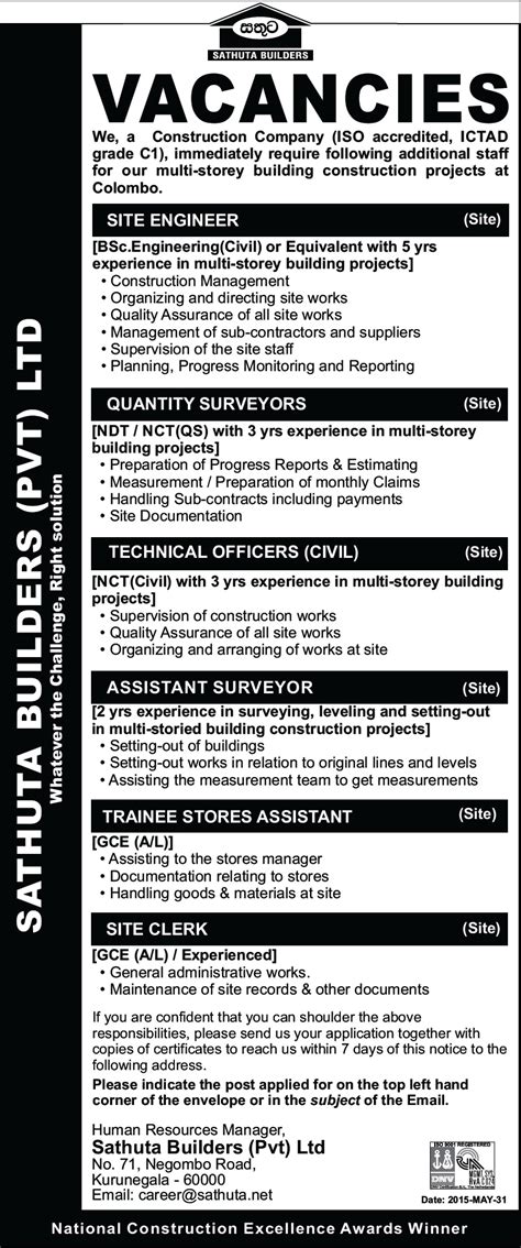 Construction Vacancies