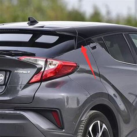 Chrome Tail Rear Side Window Spoiler Cover Trim For Toyota C HR CHR