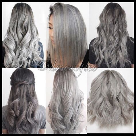 Ash Grey Hair Color Chart