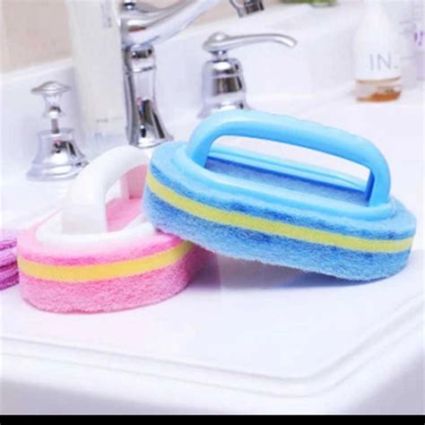 Jual Sikat Sponge Spons Sabut Cuci Piring Panci Bak Mandi Wc Wastafel