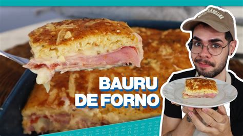 ESSE LANCHE DE FORNO É INCRÍVEL BAURU DE FORNO SUPER FÁCIL E