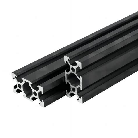 Eloxierte schwarze Aluminium Extrusions Linearschiene für CNC Hersteller