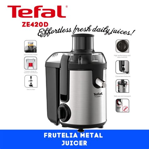 Tefal Ze Frutelia Plus Metal Juicer Home Appliances Kitchenware On