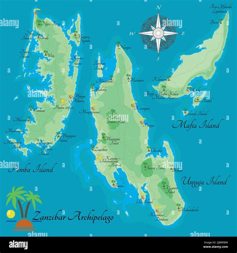 Pemba Island Map