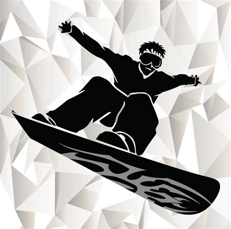 Snowboarder Svg Snowboarder Jump Clipart Snowboard Cut Files Etsy