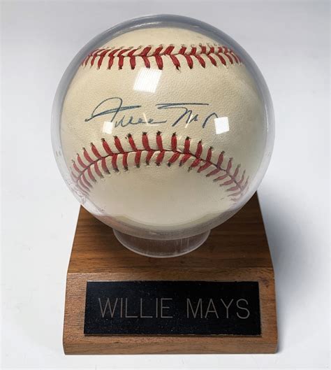 Willie Mays Autographed Baseball Auction