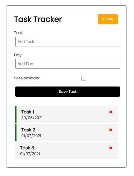 Github Vicodina React Task Tracker Get Started With React In This