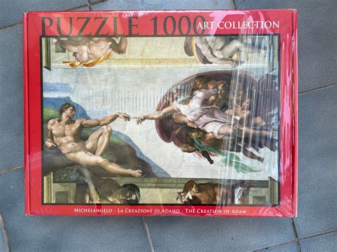 Quebra Cabeça A Criação De Adão - Quebra Cabeça Puzzle - a Criação de Adão - 1000 Peças - Musei Vaticani ...