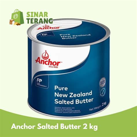 jual anchor salted butter kg mentega pure butter ancor  kg shopee