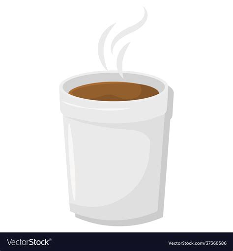 Hot Coffee Cup With Steam Royalty Free Vector Image