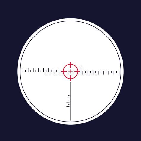 Crosshair Of Sniper Rifle Vector Stock Vector Illustration Of