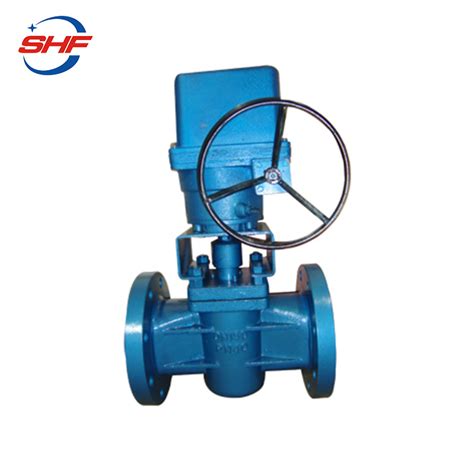 Cast Steel Wcb Sleeve Electric Operation Plug Valve China Plug Valve