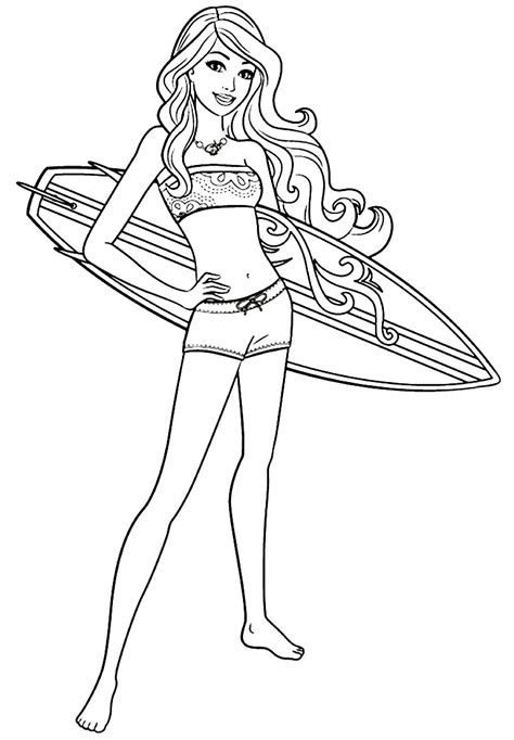 Desenho Da Barbie Para Colorir E Imprimir Desenho Colorir