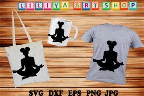 Afro Yoga Meditaion Graphic By Liliyaartshop Creative Fabrica