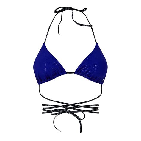 Tommy Hilfiger Triangle Wrap Bikini News Paper Sportsdirect
