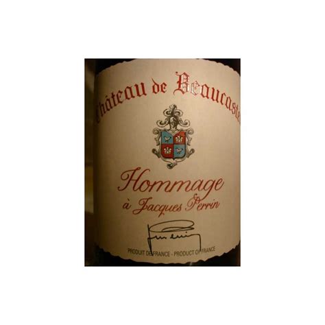 CHATEAUNEUF DU PAPE BEAUCASTEL Rouge Hommage A Jacques Perrin 2016